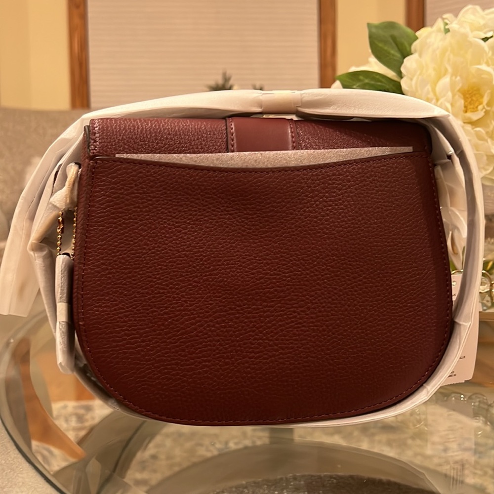 Coach Georgie Saddle Bag In Colorblock - Picture 7 of 8
